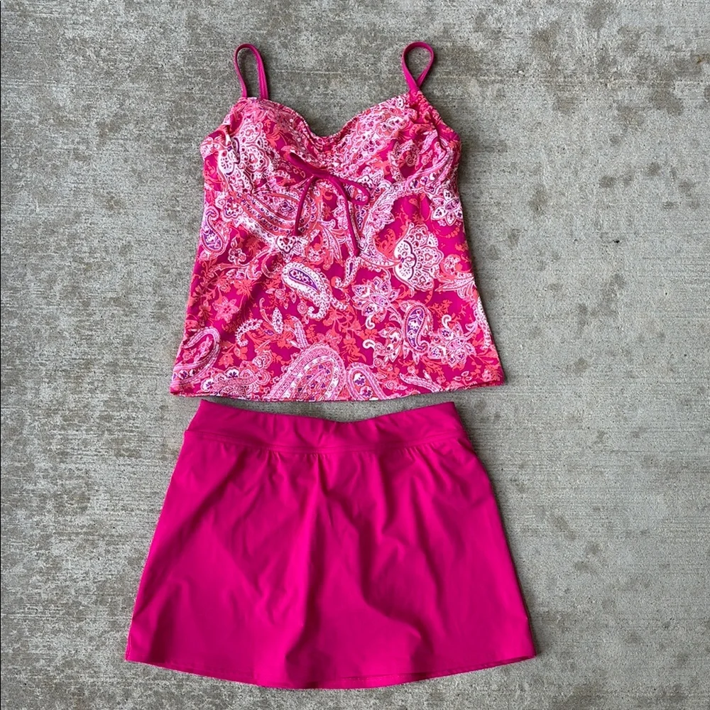 Lands End chic pink